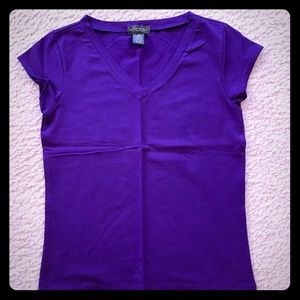 Banana Republic Purple T-Shirt - Medium
